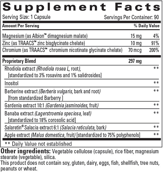 Release Supplement Facts